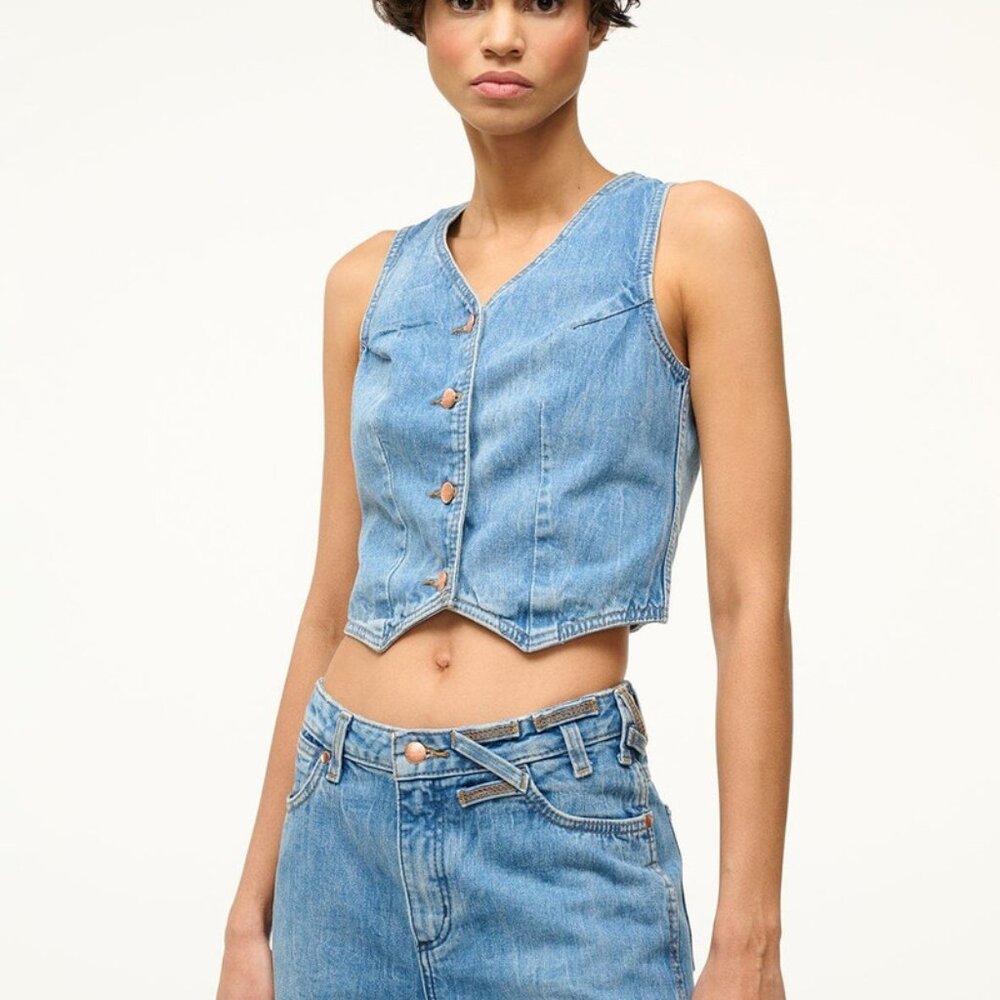 Staud x Wrangler Denim Vest